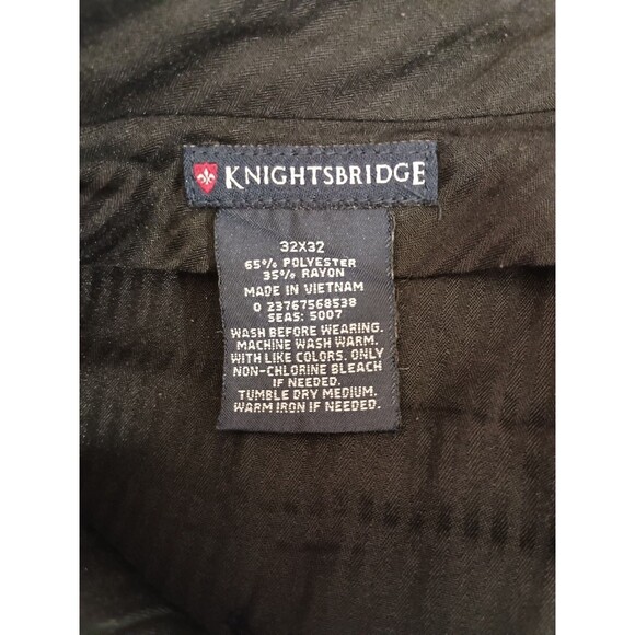 Knightsbridge Trouser Pants Size 32X32 Black - Picture 8 of 8